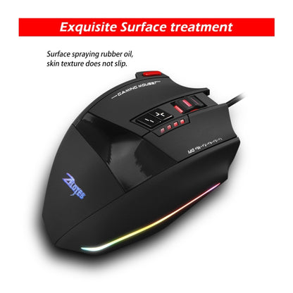 ZELOTES C13 13-keys RGB Lighting Effect Programming Macro Custom Gaming Wired Mouse(Black) - free shipping - PMC Jewellery - Order now!