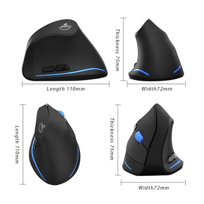 ZELOTES F-35A 6-Buttons Vertical Grip Ergonomic Rechargeable Wireless Mouse(Wireless Version) - free shipping - PMC Jewellery - Order now!