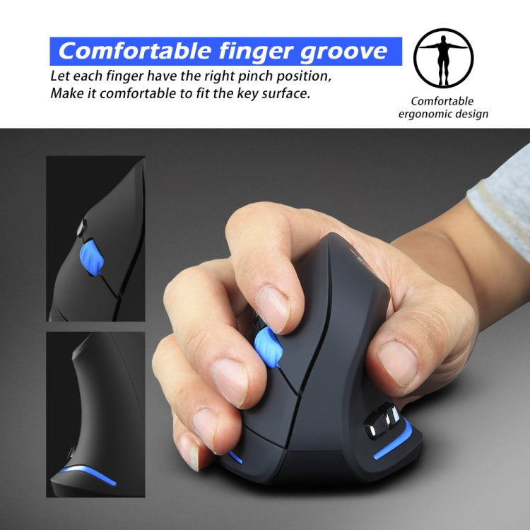 ZELOTES F-35A 6-Buttons Vertical Grip Ergonomic Rechargeable Wireless Mouse(Wireless Version) - free shipping - PMC Jewellery - Order now!