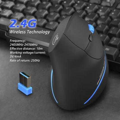 ZELOTES F-35A 6-Buttons Vertical Grip Ergonomic Rechargeable Wireless Mouse(Wireless Version) - free shipping - PMC Jewellery - Order now!