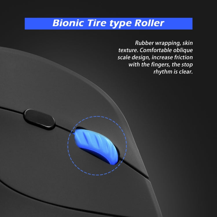 ZELOTES F-35A 6-Buttons Vertical Grip Ergonomic Rechargeable Wireless Mouse(Wireless Version) - free shipping - PMC Jewellery - Order now!