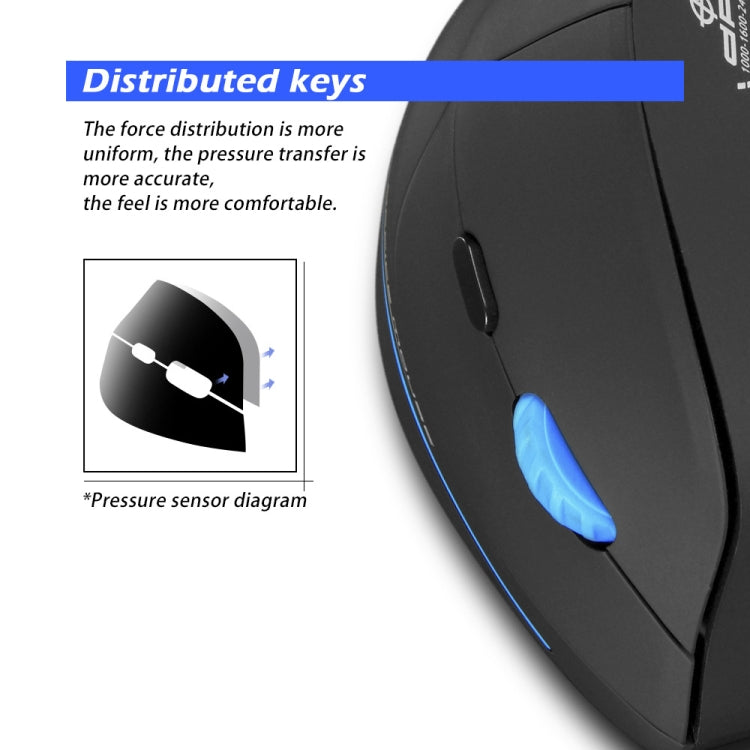 ZELOTES F-35A 6-Buttons Vertical Grip Ergonomic Rechargeable Wireless Mouse(Wireless Version) - free shipping - PMC Jewellery - Order now!