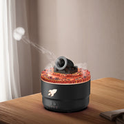 Turret Shape Aromatherapy Humidifier With 3-speed Timer 7-color Atmosphere Light EU Plug Black