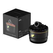 Turret Shape Aromatherapy Humidifier With 3-speed Timer 7-color Atmosphere Light USB Plug Black
