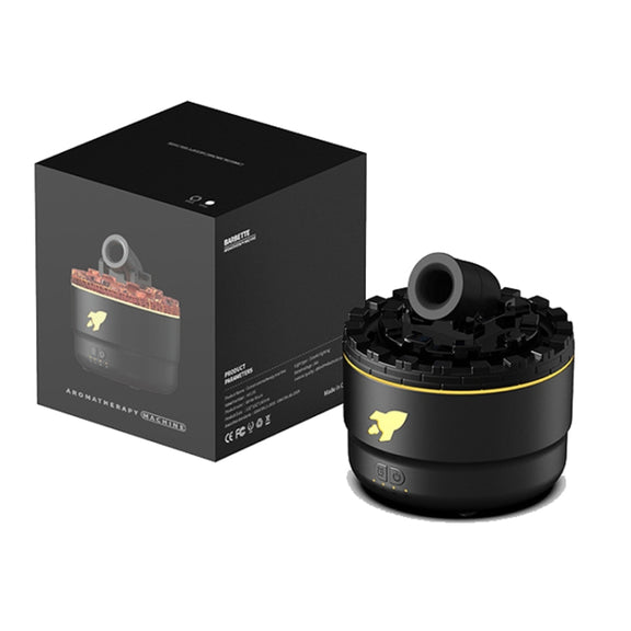 Turret Shape Aromatherapy Humidifier With 3-speed Timer 7-color Atmosphere Light USB Plug White