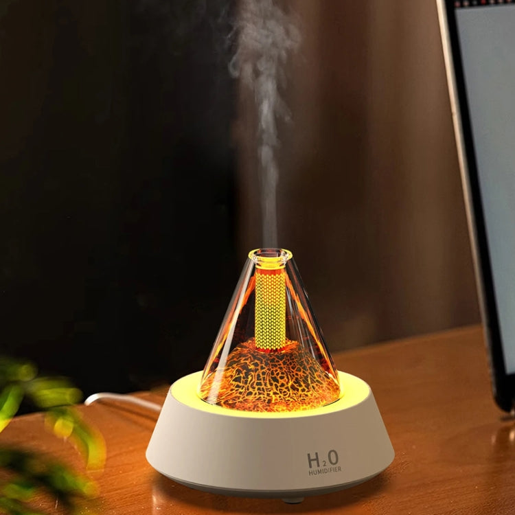 80ml Volcanic Lava Aromatherapy Humidifier With Colorful Lights USB Plug Power(Black) - Air Purifiers & Accessories by PMc TechLife | Online Shopping South Africa | PMc TechLife | Buy Now Pay Later Mobicred