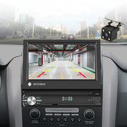 1+32G 7-Inch Single Din Android 10.0 Carplay Screen With GPS Navigation/Bluetooth/Mirror Link/DVR Input, Spec: With 12-light Camera