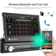 1+32G 7-Inch Single Din Android 10.0 Carplay Screen With GPS Navigation/Bluetooth/Mirror Link/DVR Input, Spec: With 4-light Camera