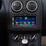 7-inch Double Din Car MP5 Player Support CarPlay/Android Auto/Mirror Link/Bluetooth With 12-light Camera