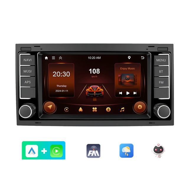 4+64G For Volkswagen Touareg 7-Inch Car WiFi Player Android 13 System Support CarPlay/Android Auto Standard Edition