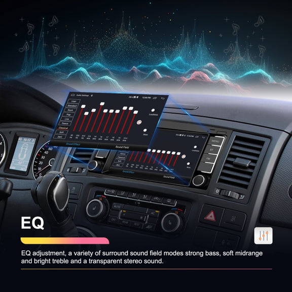 2+64G For Volkswagen Touareg 7-Inch Car WiFi Player Android 13 System Support CarPlay/Android Auto With AHD Camera and Mic