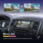 2+64G For Volkswagen Touareg 7-Inch Car WiFi Player Android 13 System Support CarPlay/Android Auto Standard Edition