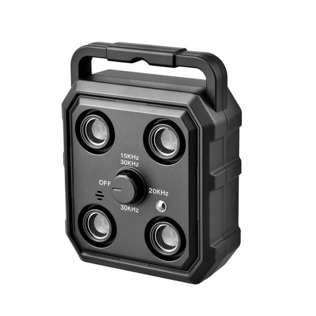 AI Intelligent Recognition Ultrasonic Bark Stopper Portable Dog Training Device Repellent(Black)