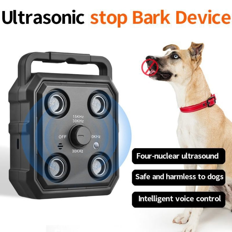 AI Intelligent Recognition Ultrasonic Bark Stopper Portable Dog Training Device Repellent(Black) - Training Aids by PMC TechLife | Online Shopping South Africa | PMC TechLife | Buy Now Pay Later Mobicred