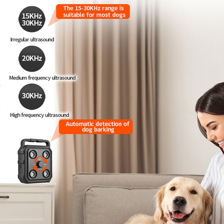 AI Intelligent Recognition Ultrasonic Bark Stopper Portable Dog Training Device Repellent(Black) - Training Aids by PMC TechLife | Online Shopping South Africa | PMC TechLife | Buy Now Pay Later Mobicred