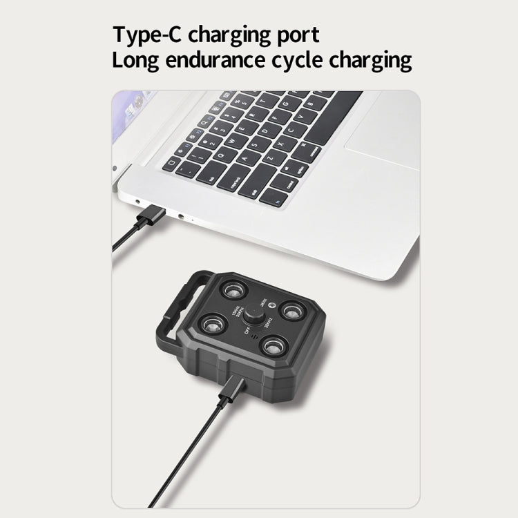 AI Intelligent Recognition Ultrasonic Bark Stopper Portable Dog Training Device Repellent(Black) - Training Aids by PMC TechLife | Online Shopping South Africa | PMC TechLife | Buy Now Pay Later Mobicred