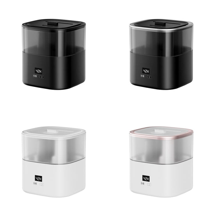 JSQ-58 1.1L large Capacity Digital Display Flame Atomization Humidifier, Color: Matt Black(UK Plug)