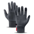 Kyncilor Waterproof Cycling Warm Gloves Two-finger Touch Screen Ultra-soft Velvet Outdoor Gloves, Size: M(Gray) - free shipping - PMC TechLife - Order now!