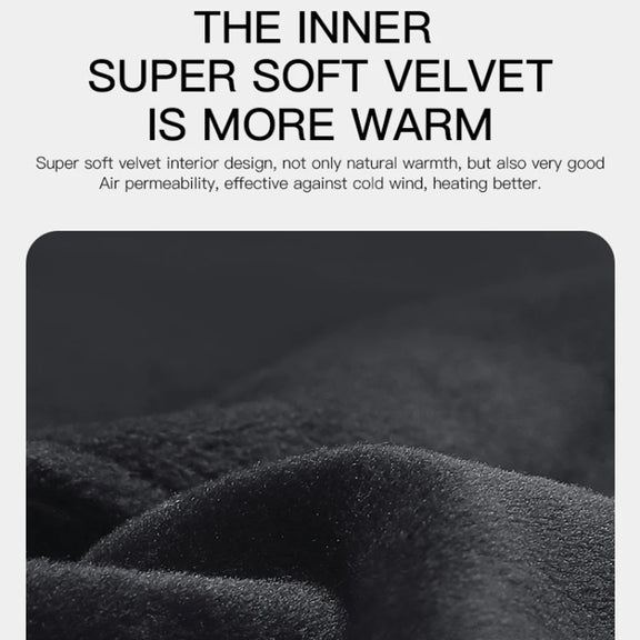 Kyncilor Water-resistant Cycling Warm Gloves Two-finger Touch Screen Ultra-soft Velvet Outdoor Gloves, Size: L(Gray)