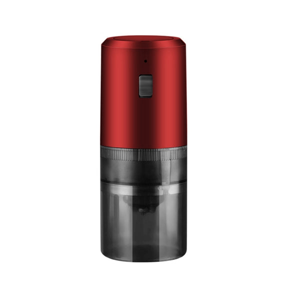 USB Rechargeable Adjustable Coarse and Fine Household Portable Electric Coffee Bean Grinder(Red)