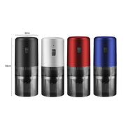 USB Rechargeable Adjustable Coarse and Fine Household Portable Electric Coffee Bean Grinder(White)