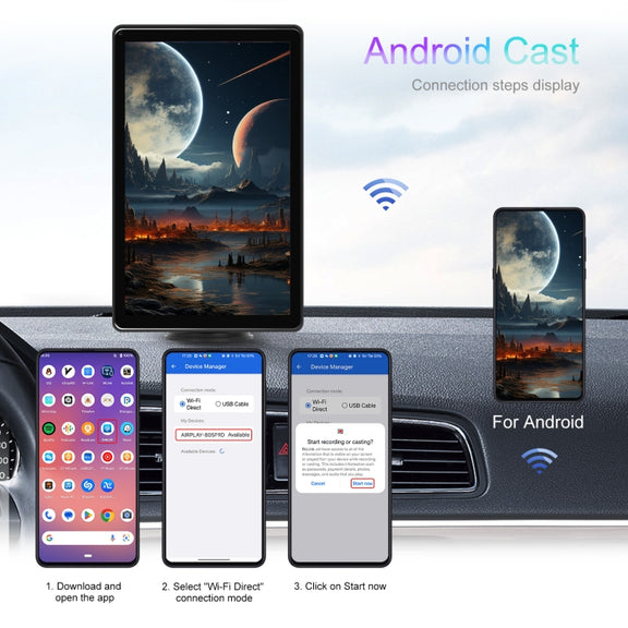 8-inch Car Full Touch Screen Player Supports Horizontal and Vertical CarPlay / Android Auto, Spec: With Camera