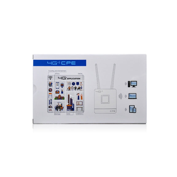 Asian Version B1/3/5/38/39/40/41 4G LTE CPE Colorful Screen Router Triple Network Plug and Play Mobile Router, EU Plug