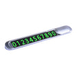 T1 Car Hidden Moving Phone Plate Vehicle Temporary Parking Number Board(Silver) - Parking Card by PMC TechLife | Online Shopping South Africa | PMC TechLife | Buy Now Pay Later Mobicred