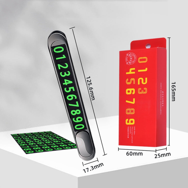 T1 Car Hidden Moving Phone Plate Vehicle Temporary Parking Number Board(Silver) - Parking Card by PMC TechLife | Online Shopping South Africa | PMC TechLife | Buy Now Pay Later Mobicred