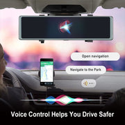 11.26 Inch 2-Split Streaming Media Rearview Mirror Front And Rear Dual Camera Recorder
