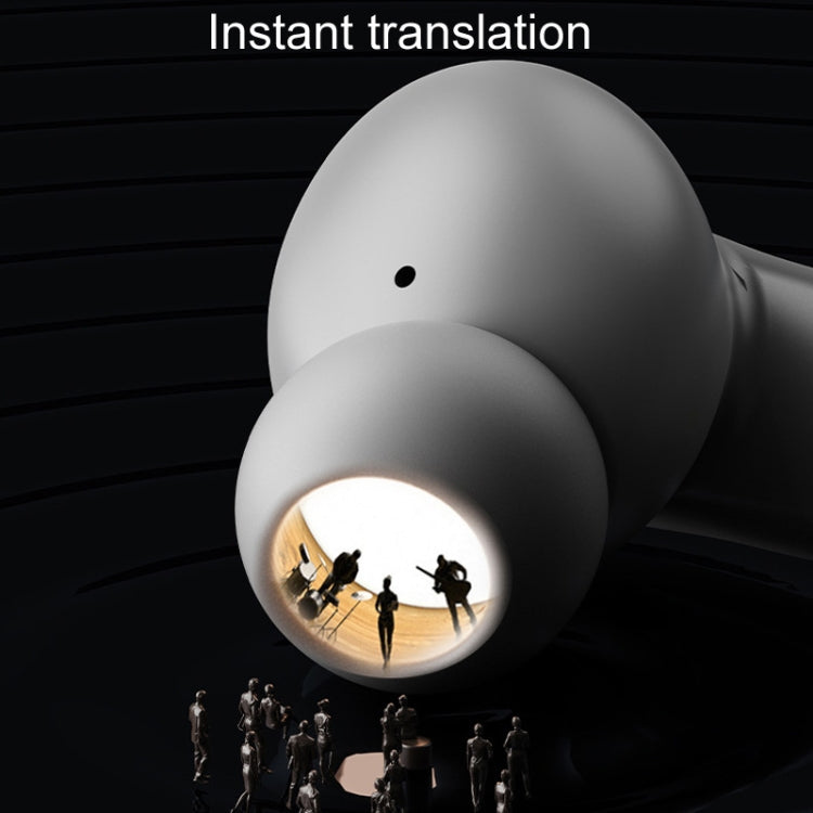A98 AI Intelligent Translation Wireless Physical Noise Cancellation Bluetooth Earphones(Black)