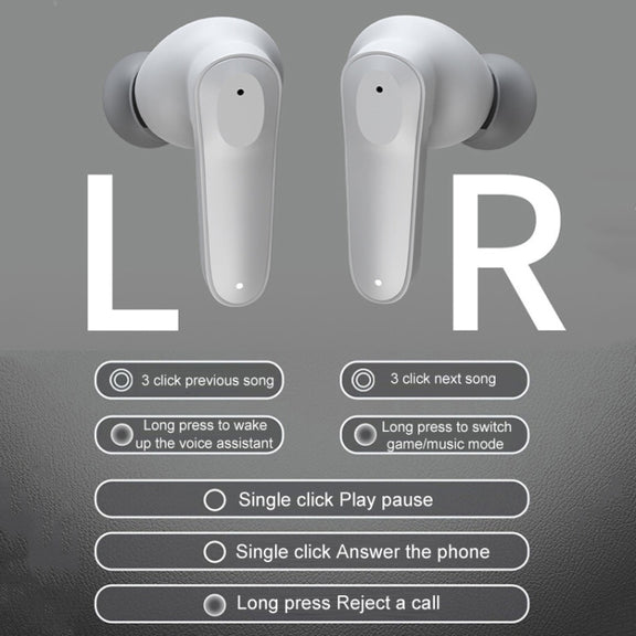 A98 AI Intelligent Translation Wireless Physical Noise Cancellation Bluetooth Earphones(Black)