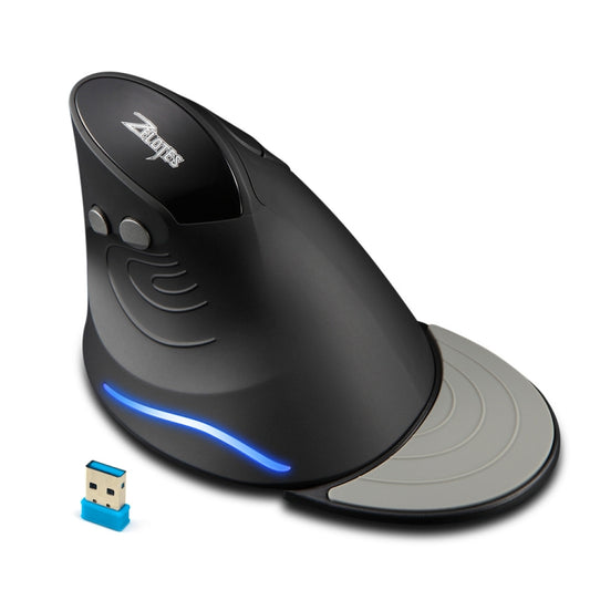 ZELOTES F17 6-buttons Vertical Grip Ergonomic Wireless Mouse(Black) - free shipping - PMC Jewellery - Order now!