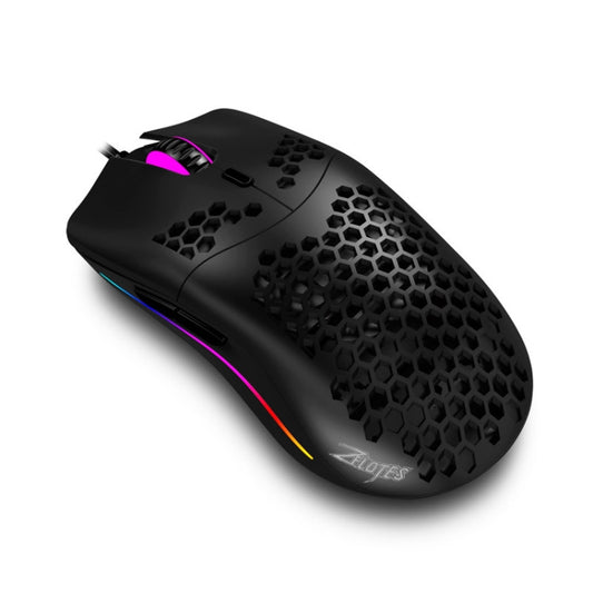 ZELOTES C7 7-buttons RGB Lighting Hollow Computer Office Wired Mouse(Black) - free shipping - PMC Jewellery - Order now!