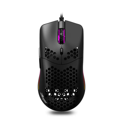 ZELOTES C7 7-buttons RGB Lighting Hollow Computer Office Wired Mouse(Black) - free shipping - PMC Jewellery - Order now!