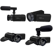 16MP 16X Digital Zoom Vlogging Camera Video Camcorder with 2.4 Inch Flip Screen, Spec: Standard AU Plug