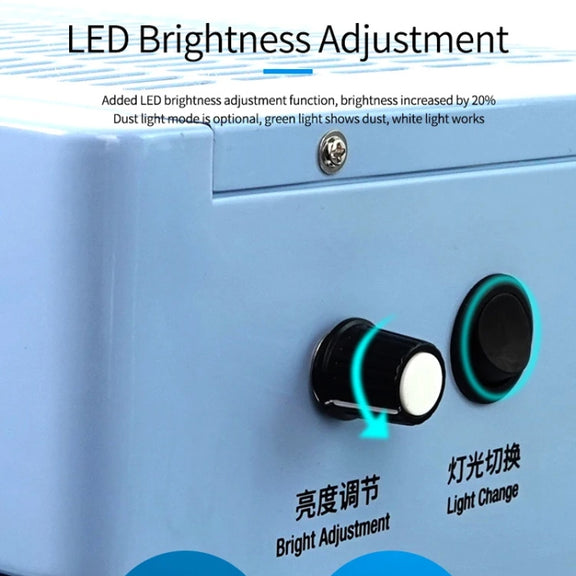 SUNSHINE SS-917C Mobile Phone Screen Repair Dust-free Workbench Green White Light Dual Lamps Dust Display Lamp Operator Bench EU Plug