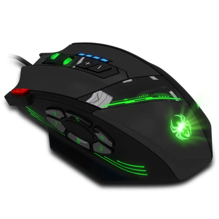 ZELOTES C12 12-buttons Ergonomic Programming Custom Gaming Wired Mouse(Black) - free shipping - PMC Jewellery - Order now!