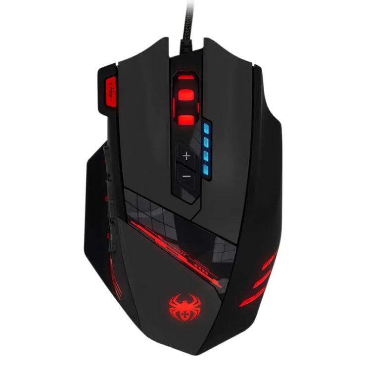ZELOTES C12 12-buttons Ergonomic Programming Custom Gaming Wired Mouse(Black) - free shipping - PMC TechLife - Order now!