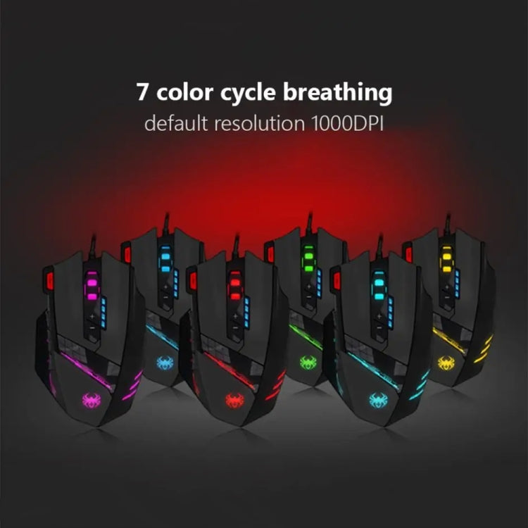 ZELOTES C12 12-buttons Ergonomic Programming Custom Gaming Wired Mouse(Black) - free shipping - PMC Jewellery - Order now!