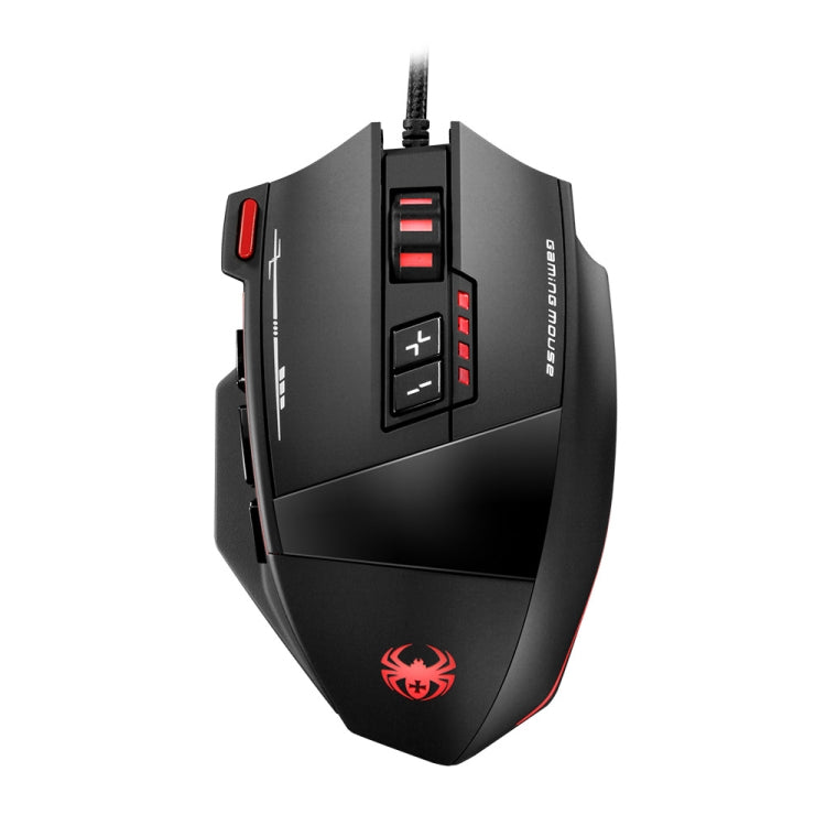 ZELOTES C19 12-Keys Ergonomic Programming Custom Wired Mouse(Black) - free shipping - PMC Jewellery - Order now!