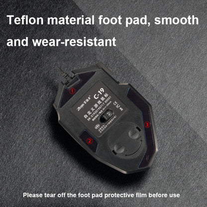 ZELOTES C19 12-Keys Ergonomic Programming Custom Wired Mouse(Black) - free shipping - PMC Jewellery - Order now!