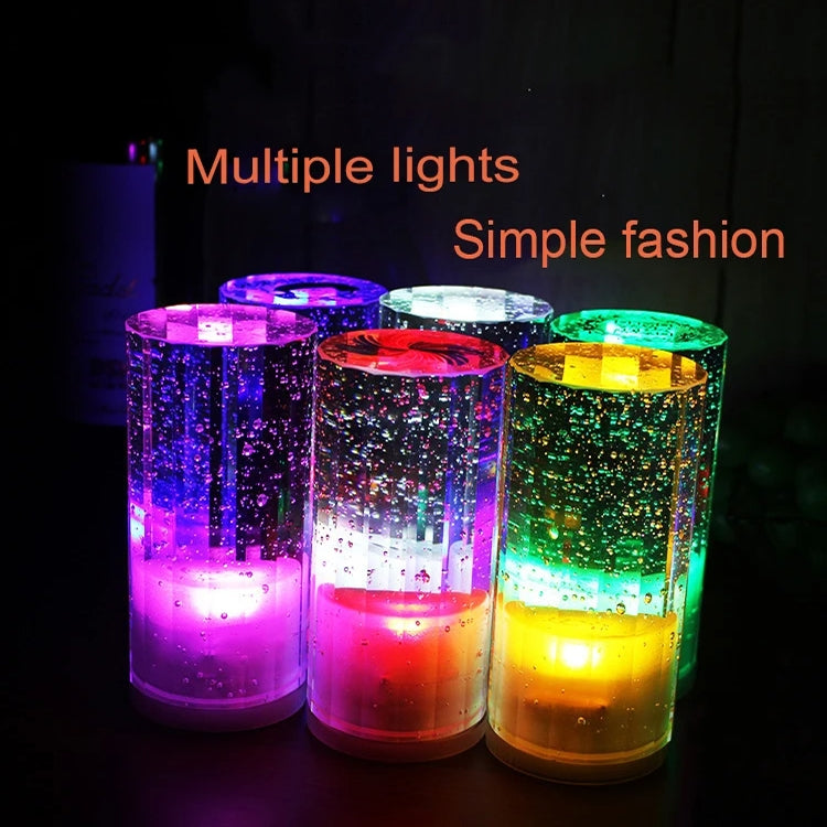 USB Charging LED Round Bar Crystal Lamp KTV Atmosphere Decorative Light, Color: White - Night Lights by PMc TechLife | Online Shopping South Africa | PMc TechLife | Buy Now Pay Later Mobicred
