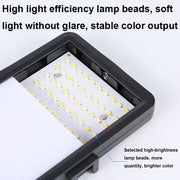 6-inch Light + Gimbal + Telescopic Tripod Desktop Live Square Beauty Fill Light