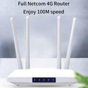 4G Wireless SIM Card Router 4G Hotspot Sharing Mobile CPE Full Netcom, EU Plug(������)