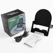 15W Desktop Vertical Cell Phone Wireless Charging Stand(Black)