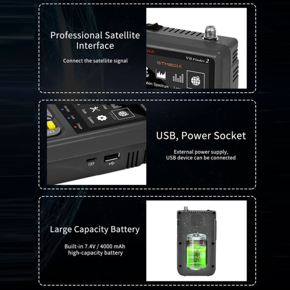 GTMedia Full HD Digital Satellite Finder With 3.5 Inch LCD Screen