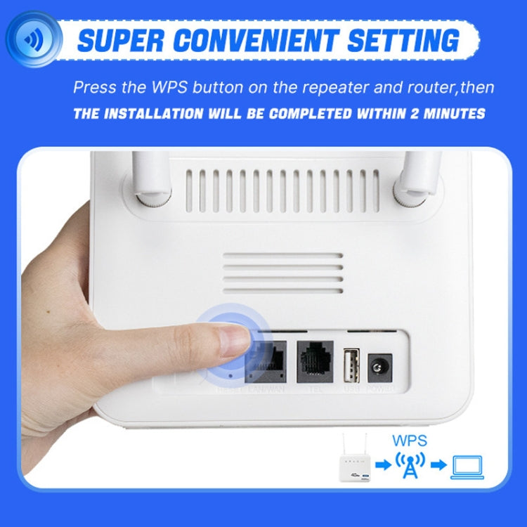European Version 4G WiFi6 VOLTE CPE Wireless SIM Card Router With RJ45+RJ11, EU Plug - Wireless Routers by PMC TechLife | Online Shopping South Africa | PMC TechLife | Buy Now Pay Later Mobicred
