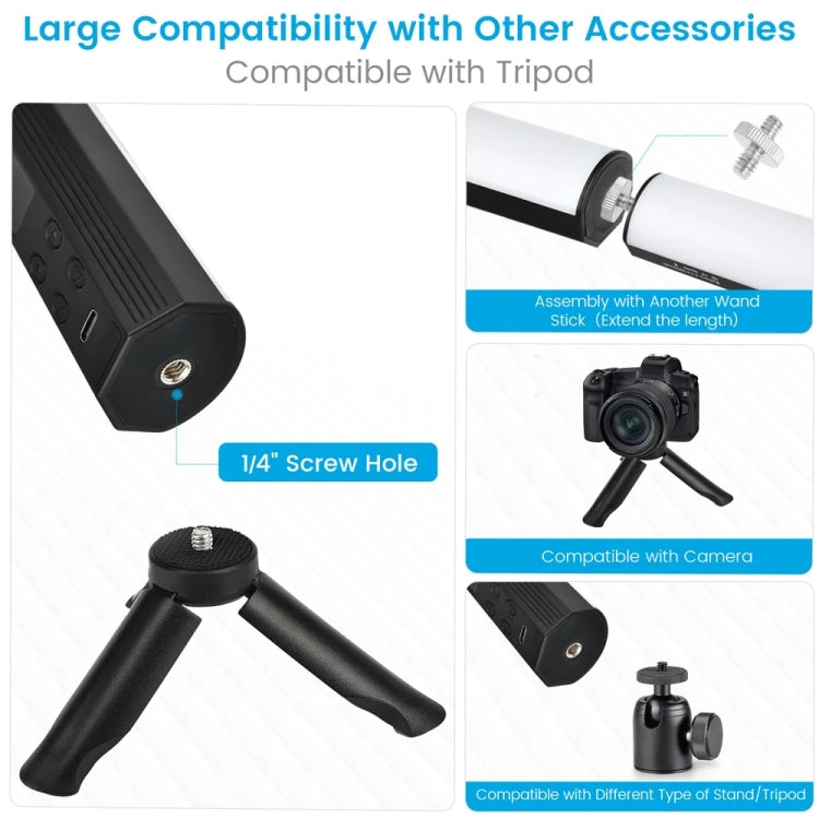 VLOGLITE W200RGB Full Colorful Handheld Fill Light Stick Live Photography Ambient Light Outdoor Lighting - free shipping - PMC Jewellery - Order now!