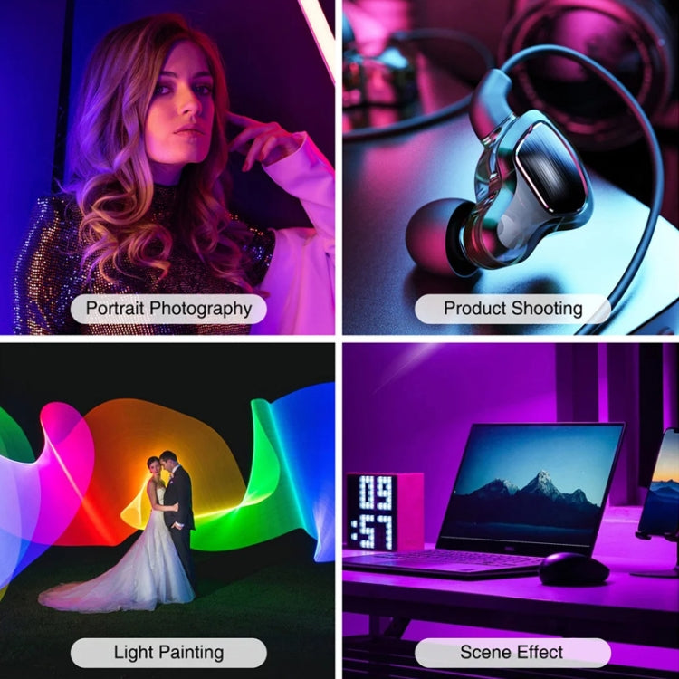 VLOGLITE W200RGB Full Colorful Handheld Fill Light Stick Live Photography Ambient Light Outdoor Lighting - free shipping - PMC Jewellery - Order now!